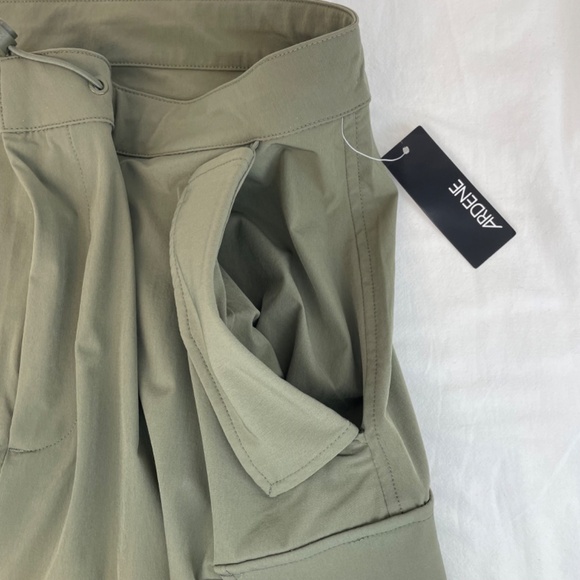 Ardene Maxi Skirt Women Large Army Green Lightweight Adjustable - Picture 7 of 15